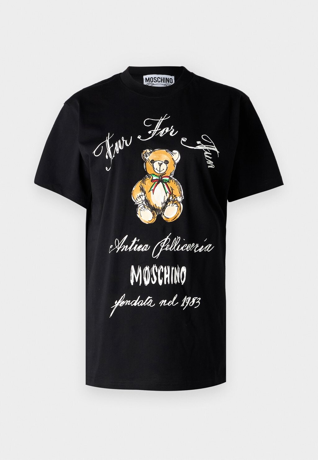 

Принт на футболке MOSCHINO, черный