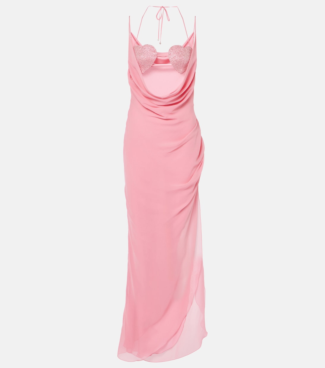 

Платье макси с декором Georg Blumarine, Pink Peony