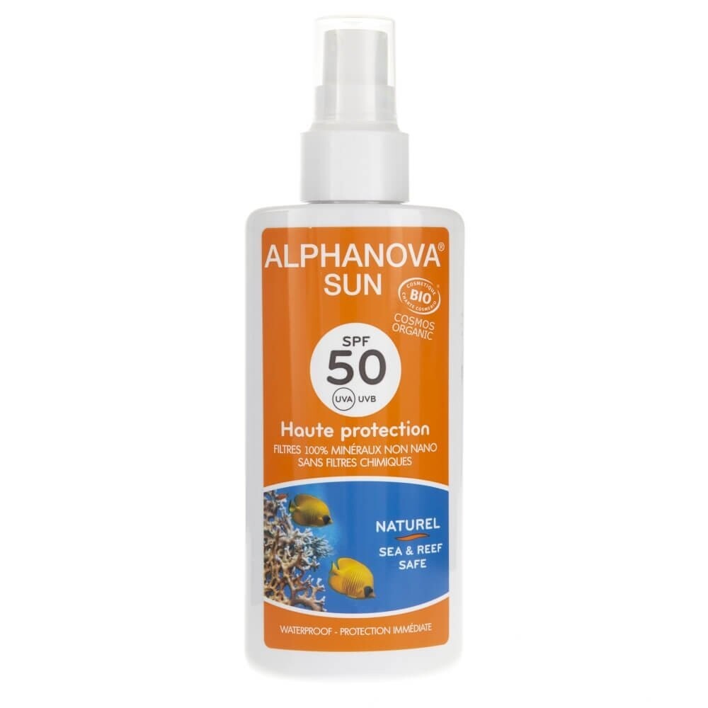

Alphanova, Sun, солнцезащитный спрей, SPF 50, 125 г