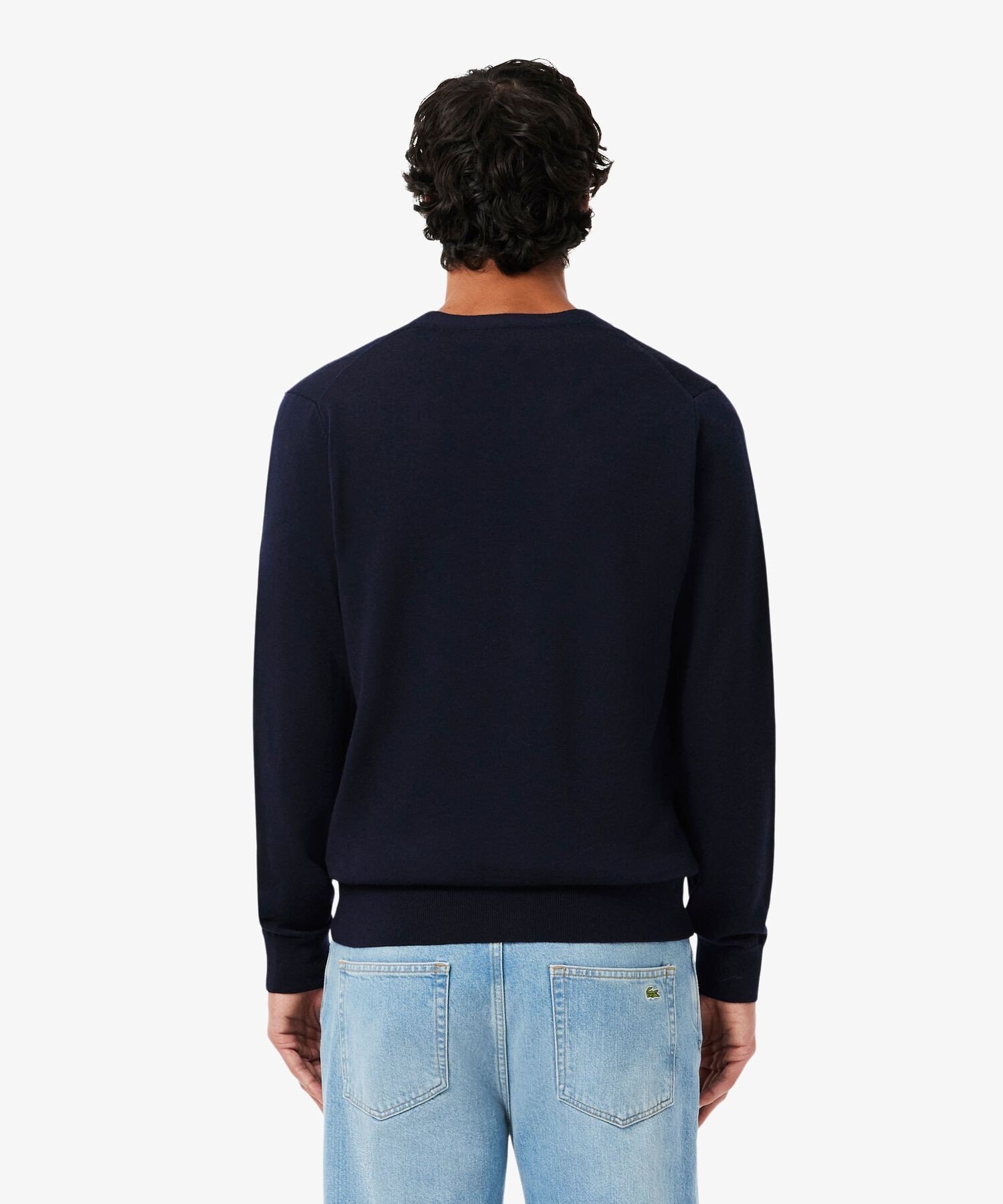 Кардиган из шерсти мериноса Essential LACOSTE, Navy — фото 3