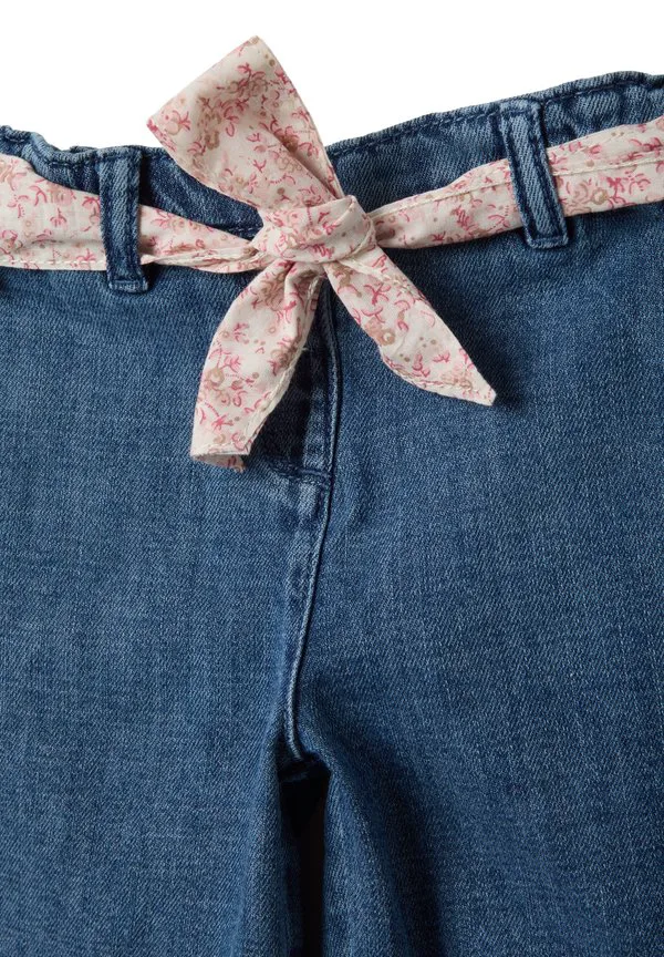 Джинсовые шорты с широкими штанинами и поясом Ovs, Denim Blue — фото 3