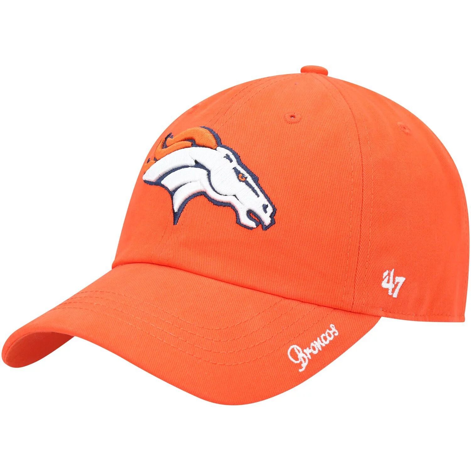 

Женская регулируемая шляпа '47 Orange Denver Broncos Miata Clean Up 47 Brand