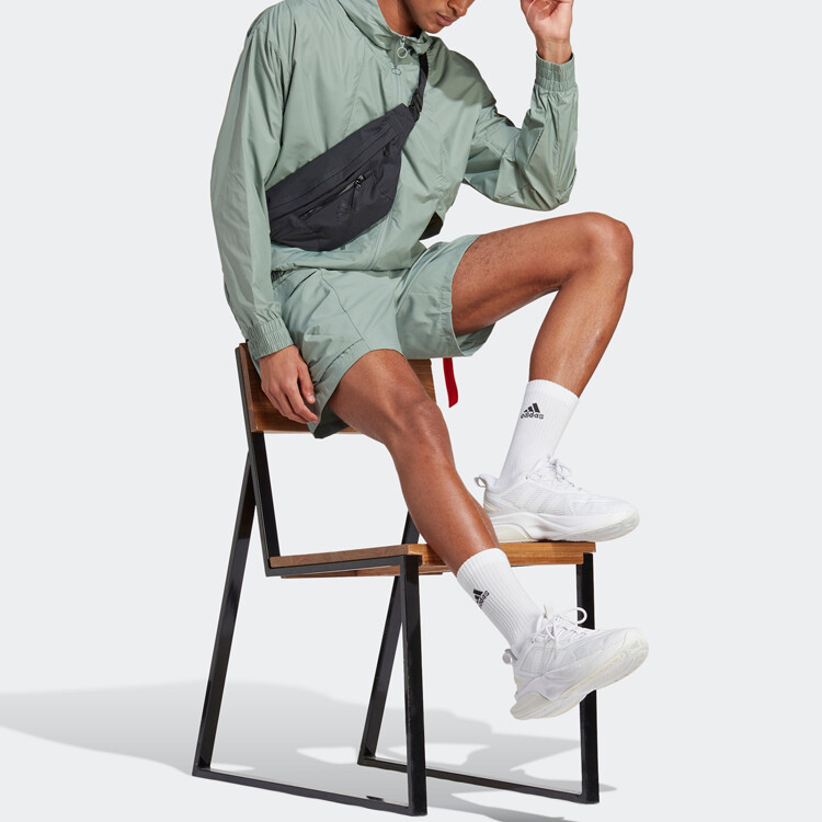 CITY ESCAPE повседневные шорты мужские пыльно-зеленые Adidas, зеленый — фото 4