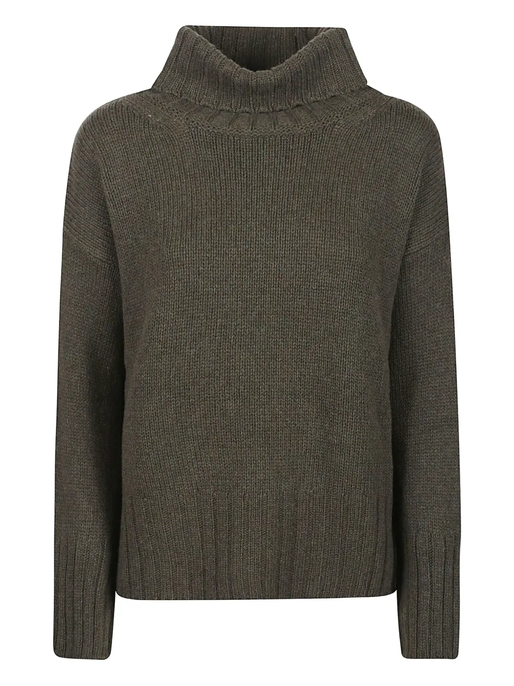 

Кашемировый свитер с воротником-стойкой Aragona, зеленый