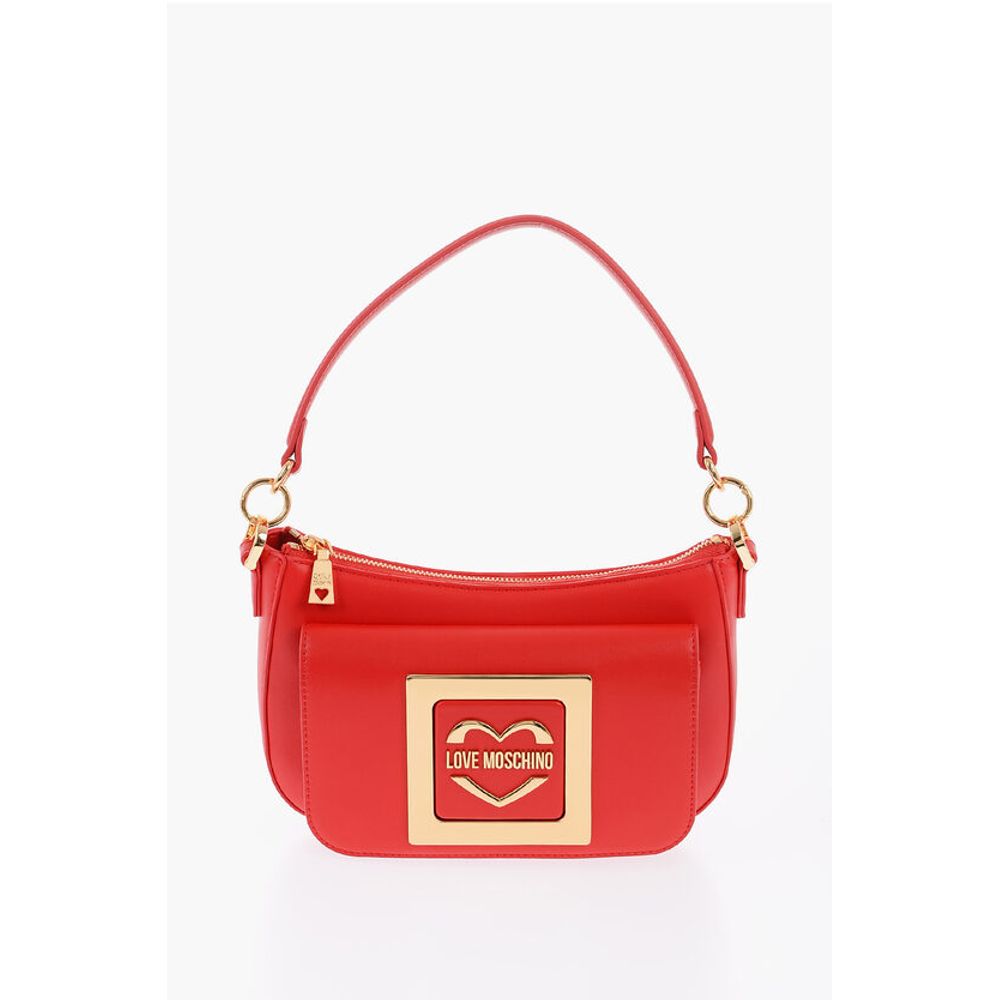 

Сумка LOVE из искусственной кожи со съемным плечевым ремнем и металлическим Moschino, Red