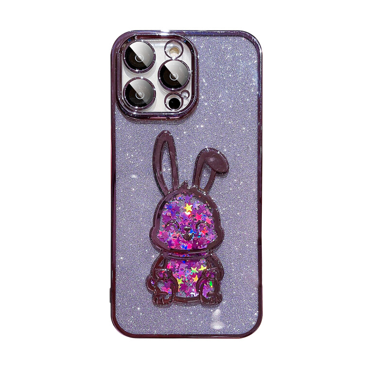 

Чехол для телефона SSCP Shang Shang Cheng Pin Sscp, Quicksand squinting blue rabbit with glitter