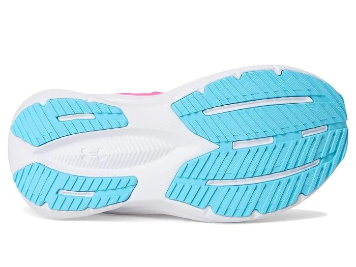 Кроссовки Charged Assert 11 Alternate Closure Under Armour Kids, Pink Rave/Fresco Blue/Iridescent — фото 4