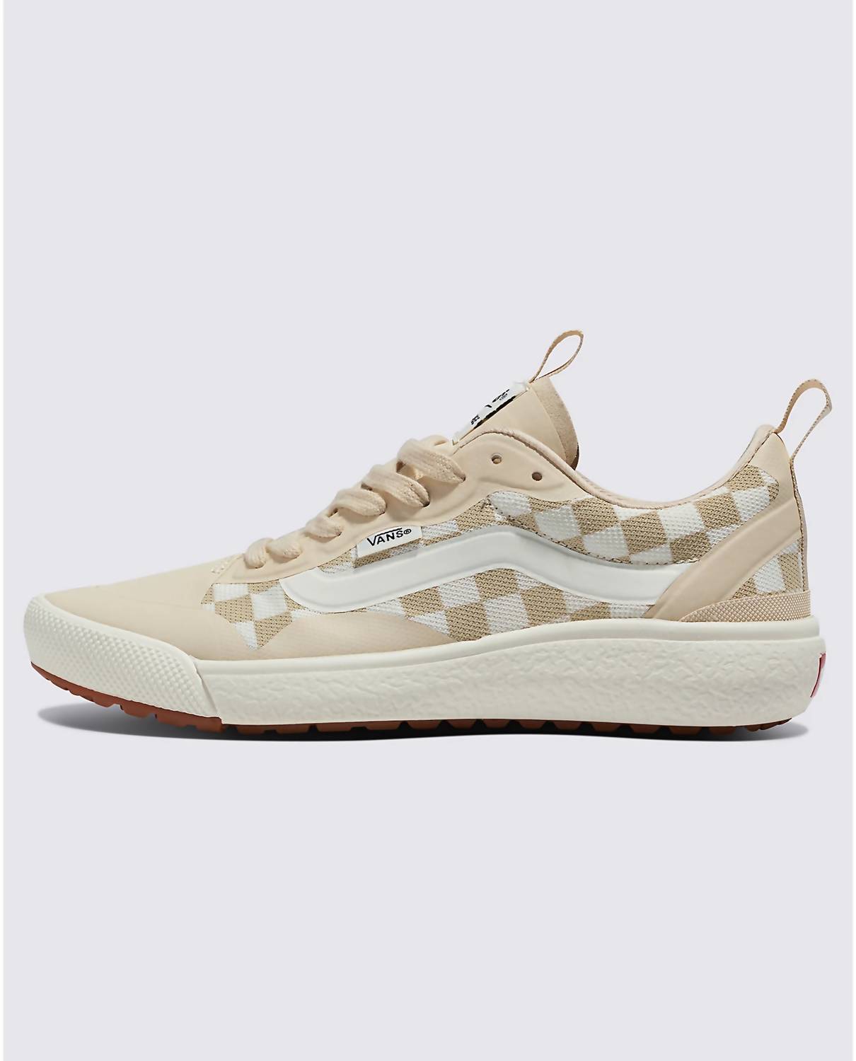 Женские кроссовки MTE Ultrarange Exo в клетку кремового цвета Vans — фото 4