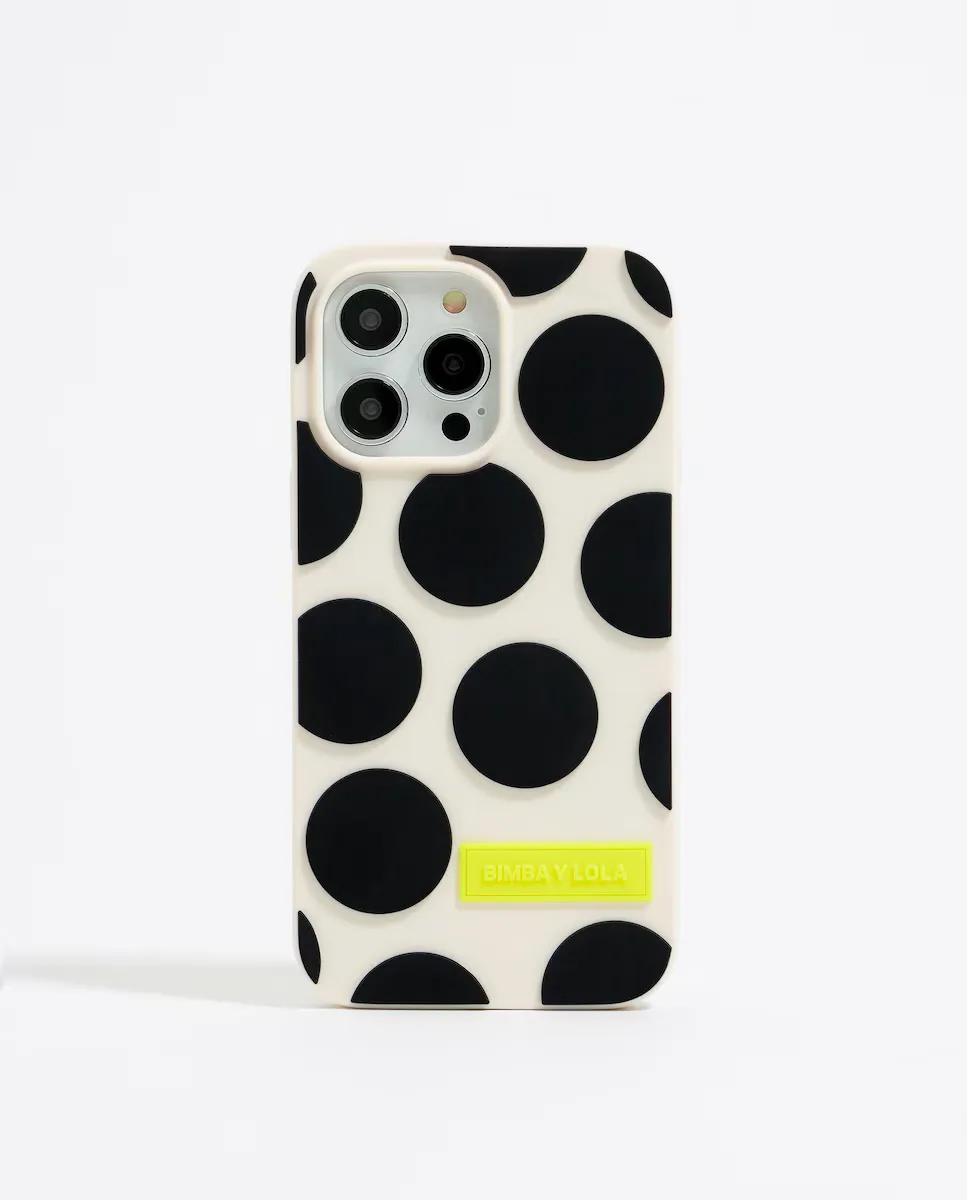 

Силиконовый чехол для iPhone 15 Pro Max в горошек Bimba y Lola, цвет Crudo