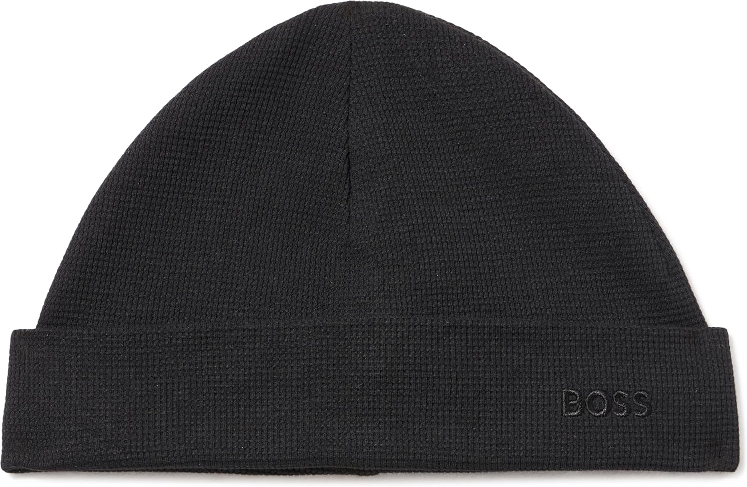 

Мужская шапка-бини BOSS с вафельной структурой и тональным логотипом, Black Token