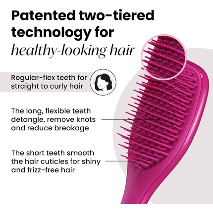 Расческа Ultimate Detangler Hairbrush устраняет узелки и уменьшает ломкость волос Tangle Teezer — фото 2