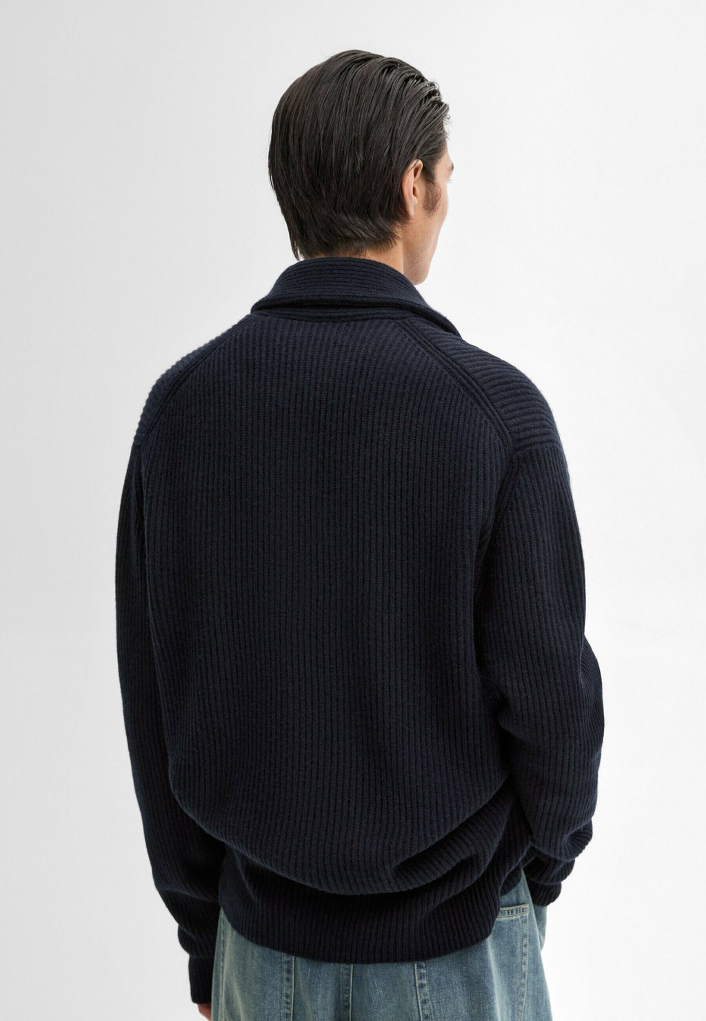 

Кардиган Massimo Dutti, темно-синий