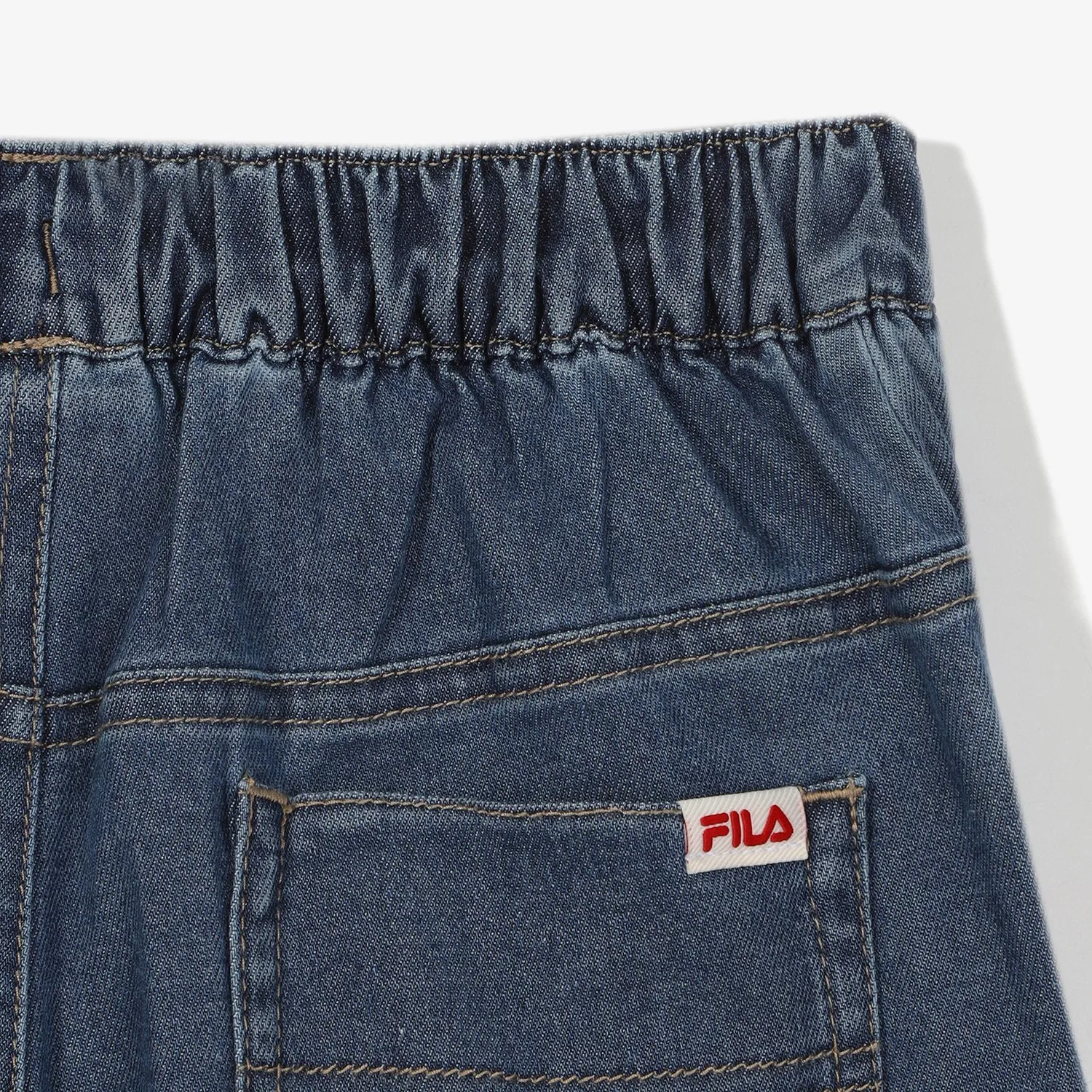 Детские джинсовые шорты-юбка синие от Fila Kids — фото 4