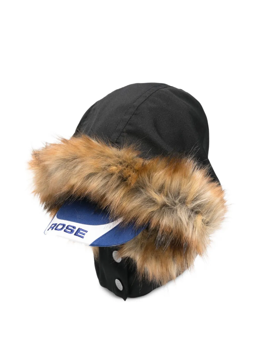 

Шляпа с меховой отделкой Martine Rose, черный