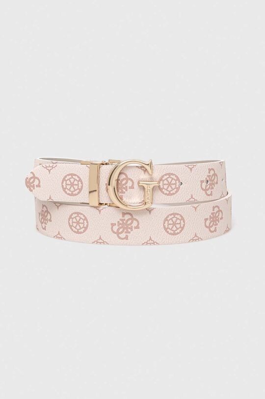 

Двусторонний ремень Guess с принтом, розовый