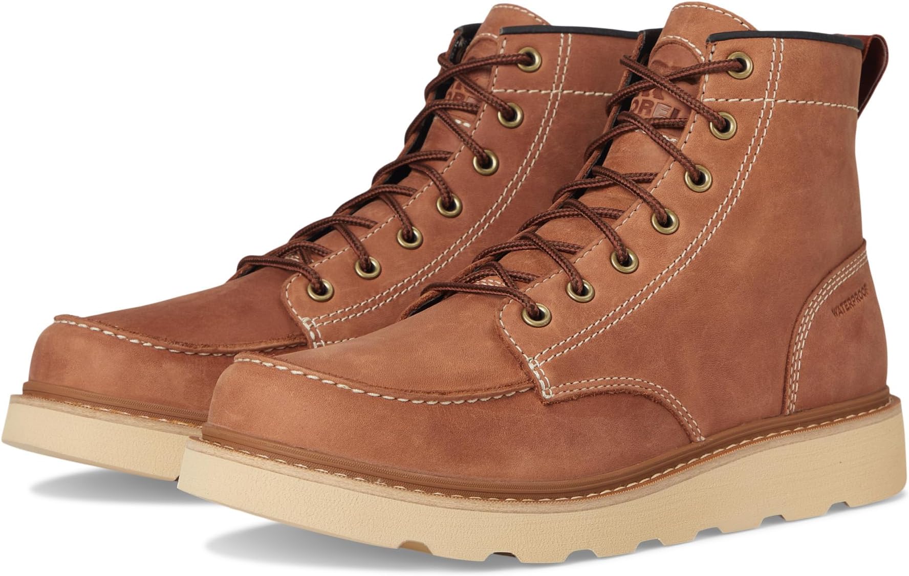 

Ботинки SOREL Slabtown 62' Moc Waterproof, цвет Rustic Brown/Ceramic