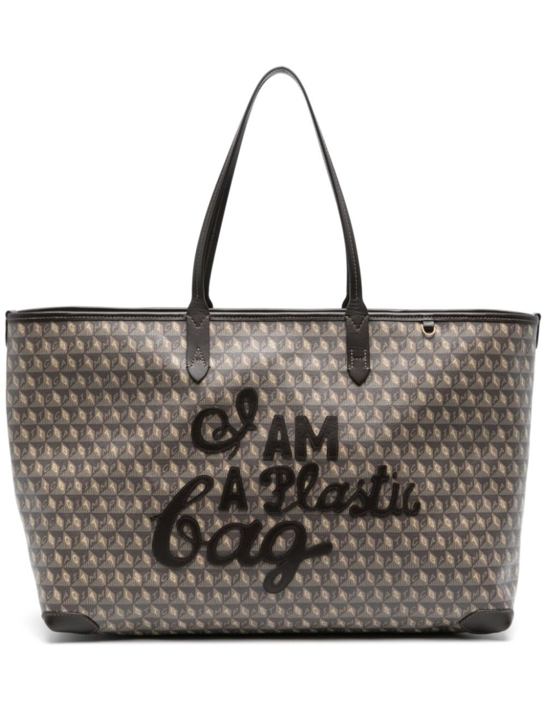 

Anya Hindmarch сумка-тоут I Am A Plastic Bag, коричневый