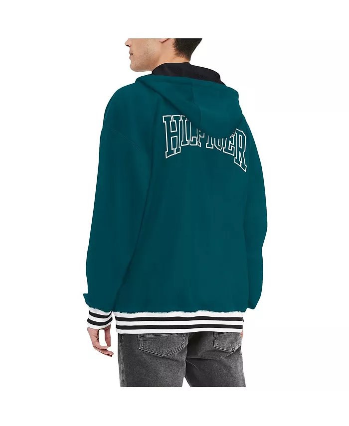 Мужская толстовка Philadelphia Eagles Aaron с молнией на четверть, цвет Midnight Green Tommy Hilfiger — фото 2