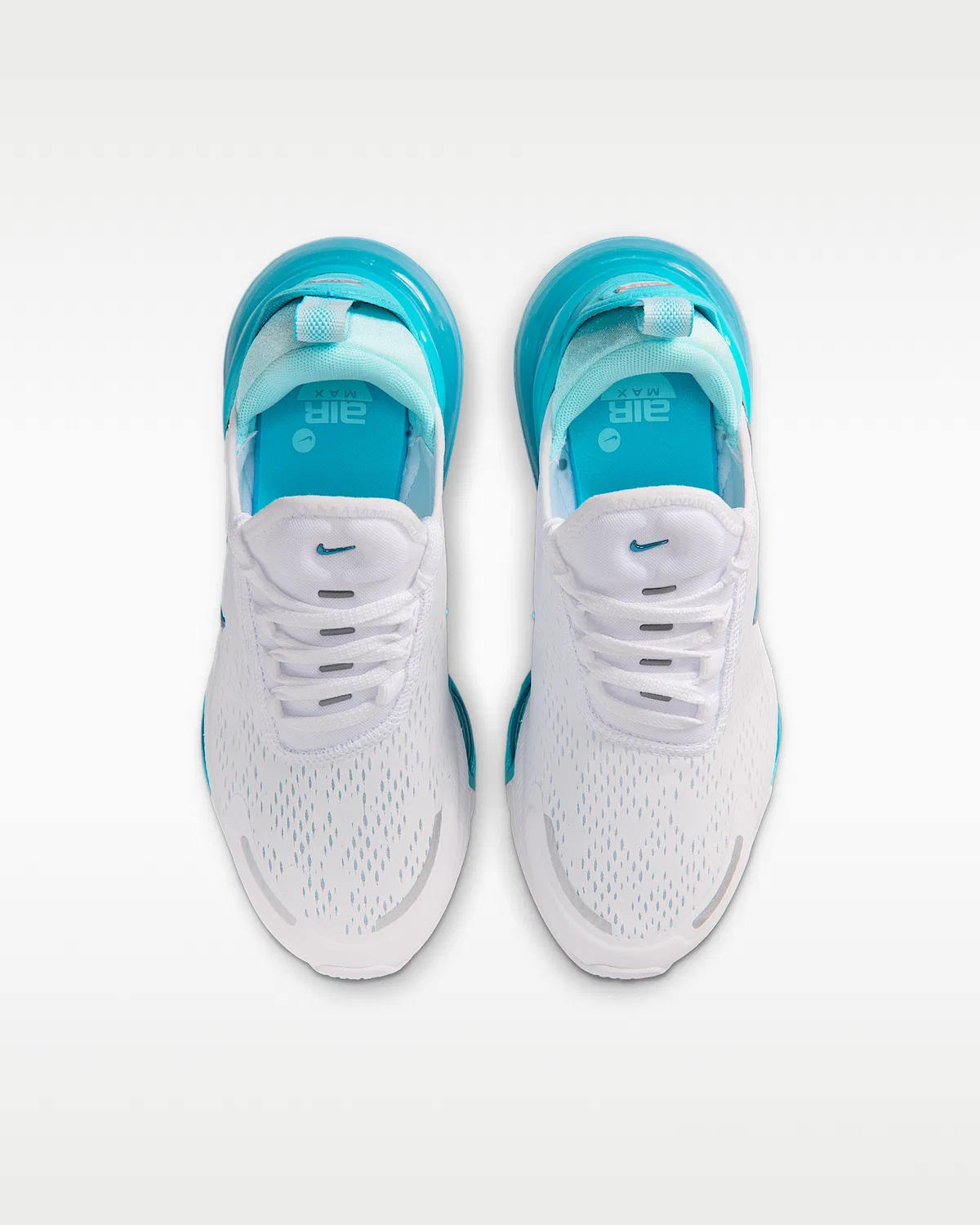 Кроссовки Nike Air Max 270 Premium для детей, White/Copa/Teal Tint/Chlorine Blue — фото 4