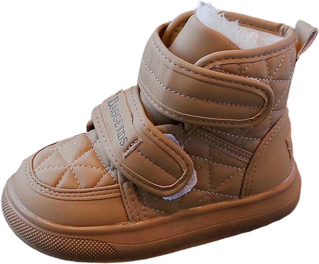 

Зимние Ботинки для Мальчиков и Девочек с Искусственным Мехом, Милые Теплые Ботильоны, Повседневная Обувь для Платья, 2-11 лет Generic, Khaki