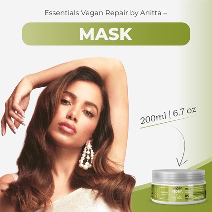 Маска CADIVEU Essentials Vegan Repair от Anitta 200 мл 6,7 унций — фото 2