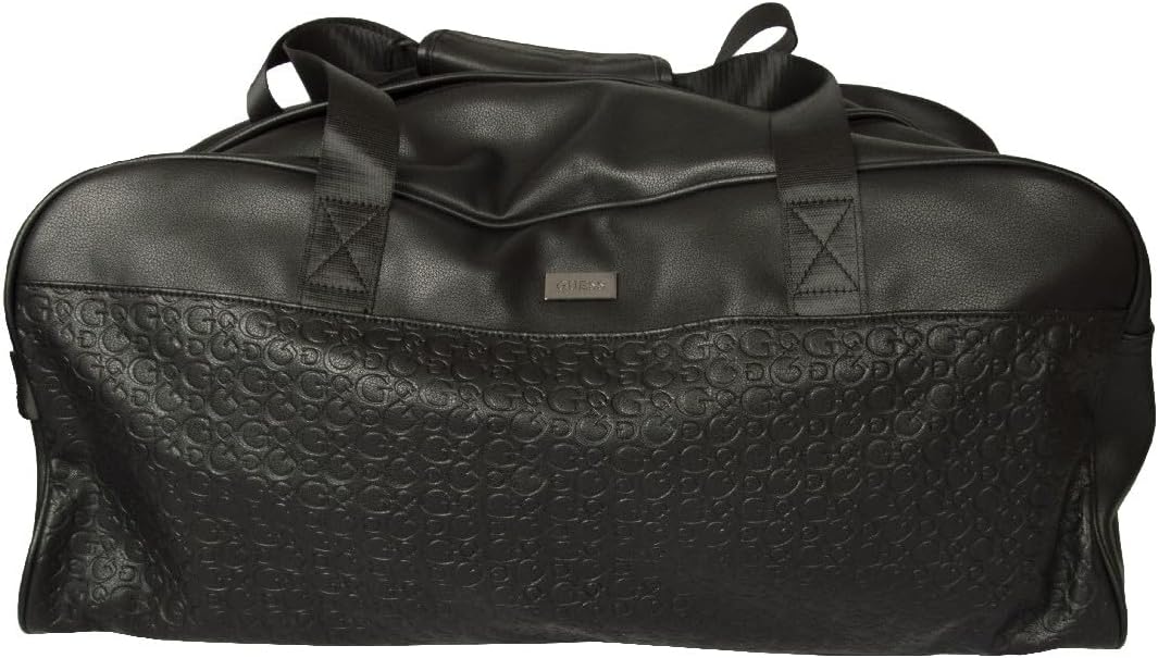 

GUESS One Size черная спортивная сумка - 60 x 31 x 24 см, тканевая отделка, ручка из стропы