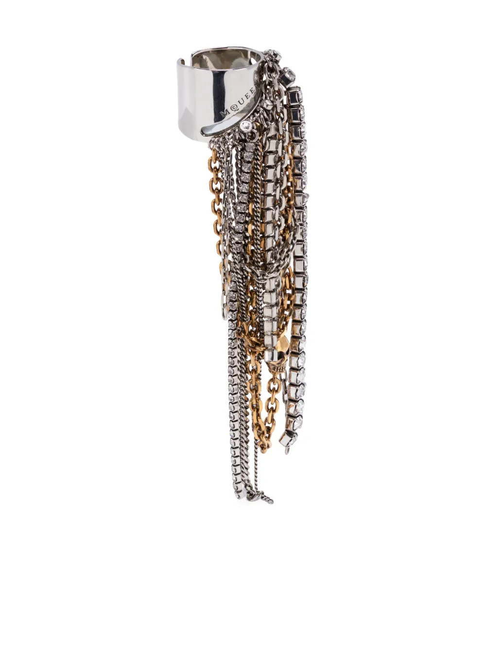 

Широкое кольцо Banshee Alexander McQueen, серебряный