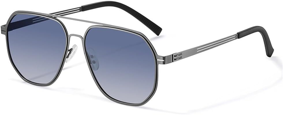 

Мужские поляризационные солнцезащитные очки для вождения, защита от ультрафиолета UV400, антибликовые люнеты De Conduite Homme Avec Vision Nocturne, очки для водителя PRSTNN, Gun Blue Gradient