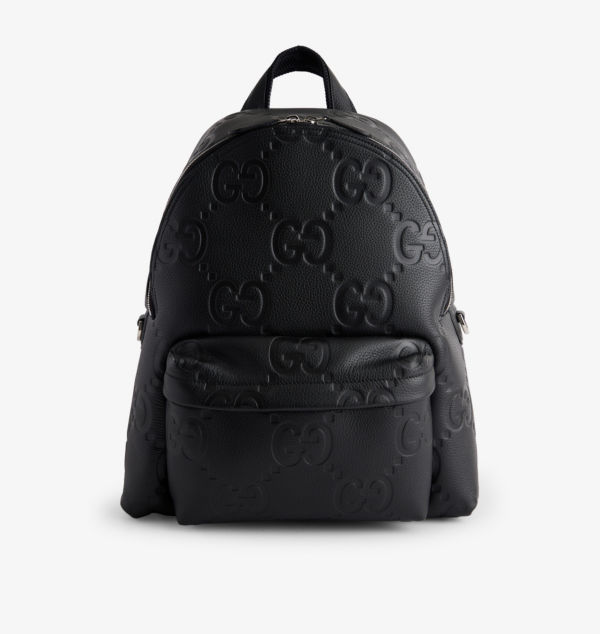 

Большой кожаный рюкзак с монограммой gg Gucci, мультиколор