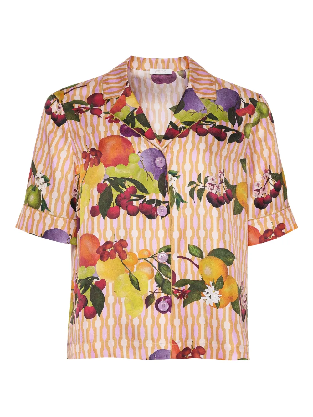 

Шелковая рубашка с принтом Eres, розовый