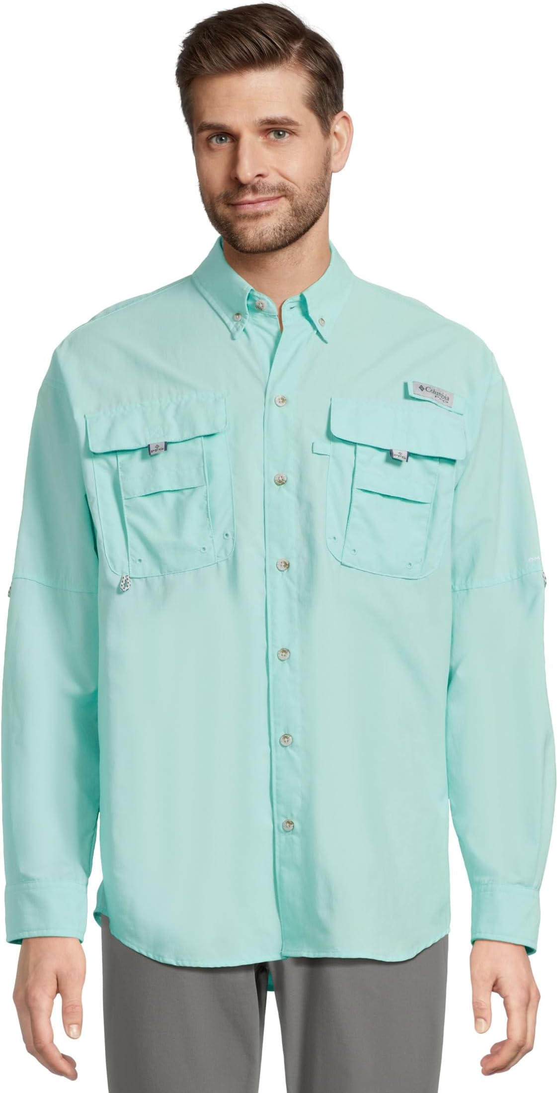 

Рубашка Columbia Bahama II Long Sleeve Shirt, цвет Gulf Stream 1