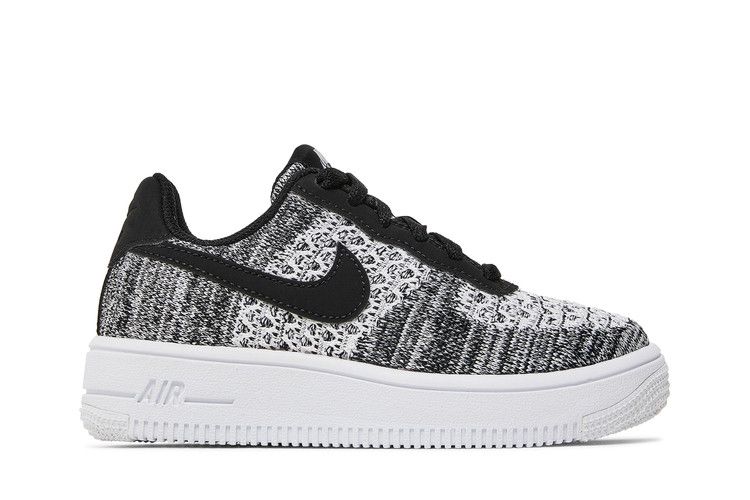 Кроссовки Nike Air Force 1 Flyknit 2.0 GS 'Oreo', черный — фото 2