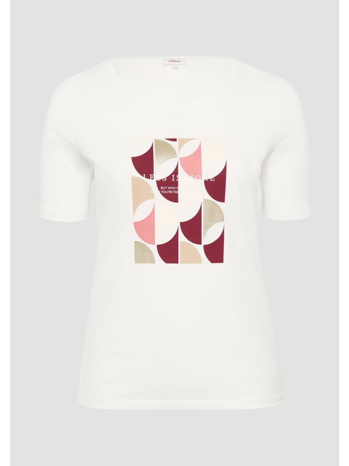 

Футболка в цвете 02D1_ecru s.Oliver, Бежевый, Футболка в цвете 02D1_ecru s.Oliver