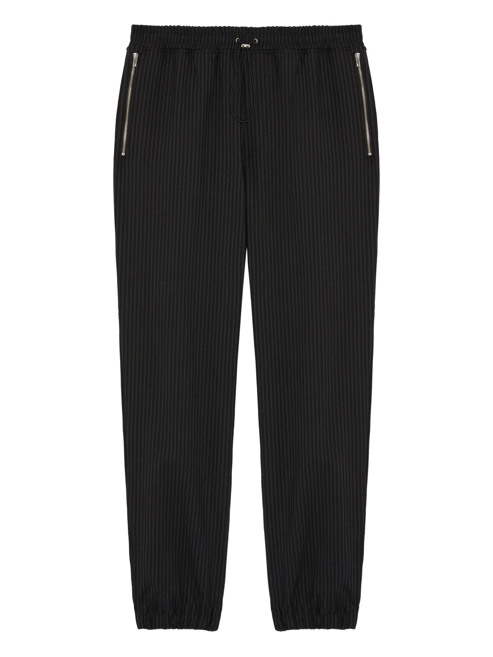 

Брюки с кулиской и карманами на молнии Ahluwalia, черный