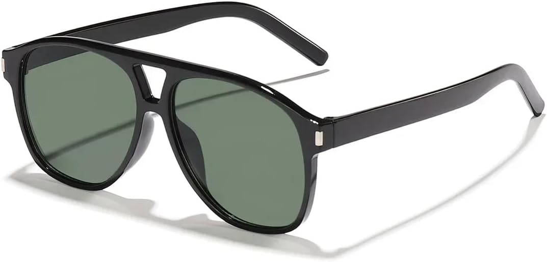 

Солнцезащитные очки с защитой UV400 | Double Bridges Black Tea | для женщин и мужчин, для занятий спортом на открытом воздухе и вождения (чай «Шампанское») LXLHWN, Black Green