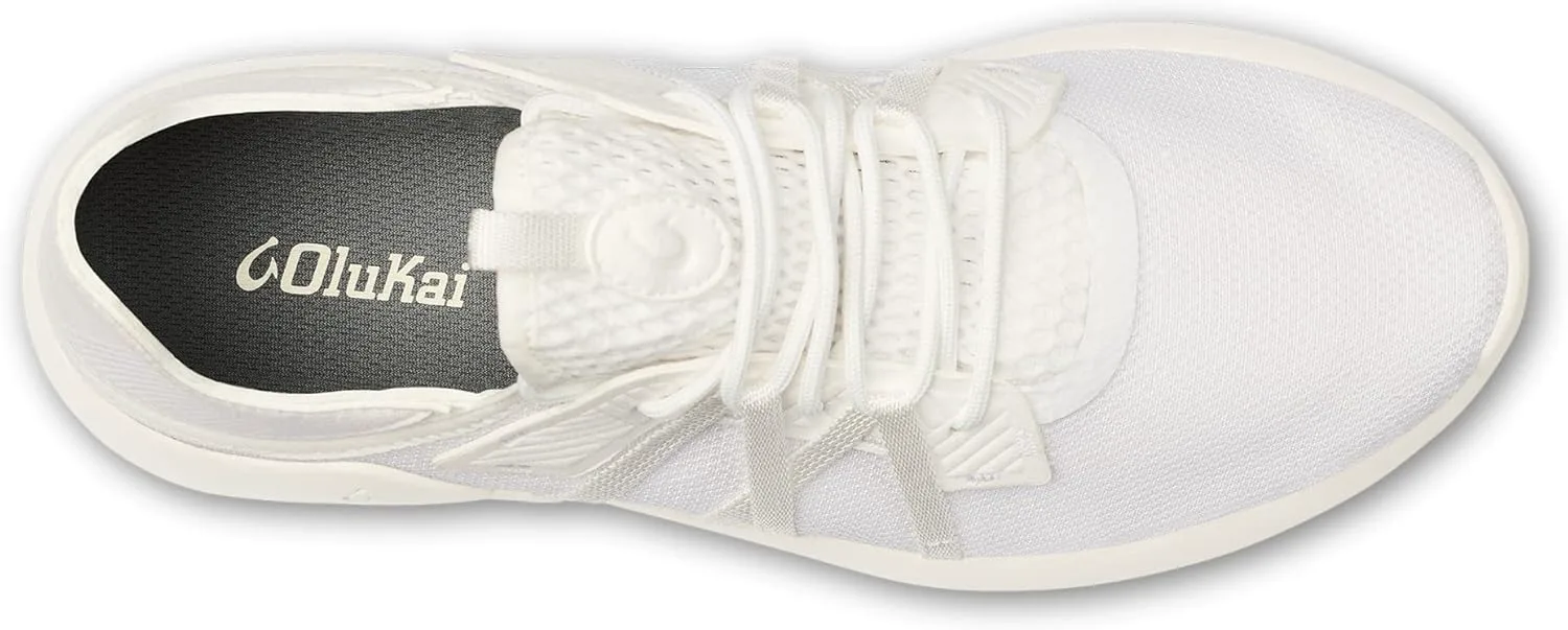 

Мужские кроссовки OLUKAI Holo для отдыха и спорта, легкая и дышащая сетчатая обувь с прерывистой пяткой, комфорт и поддержка на целый день, ярко-белый