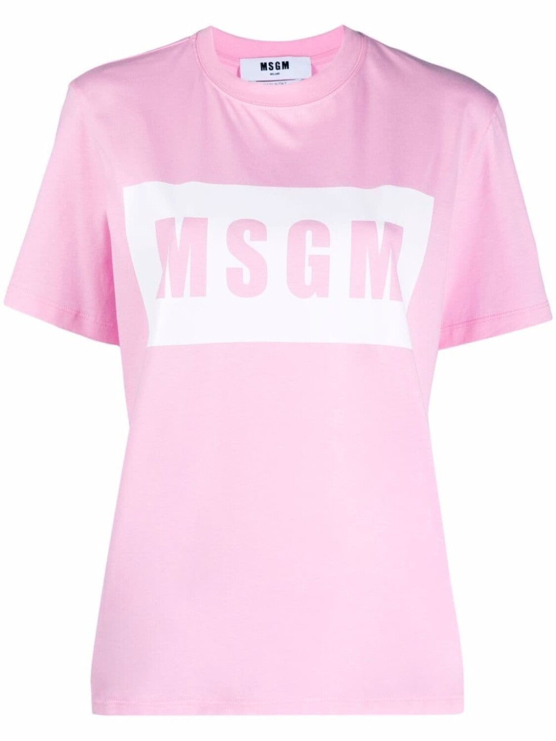 

MSGM футболка с логотипом, розовый