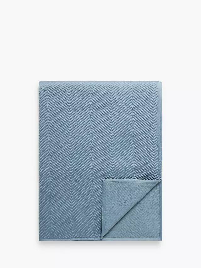 

Покрывало John Lewis Boutique Hotel Linear Quilted, цвет horizon