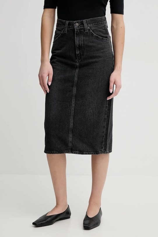 

Джинсовая юбка HR BACK SLIT SKIRT с разрезом сзади Levi'S, серый