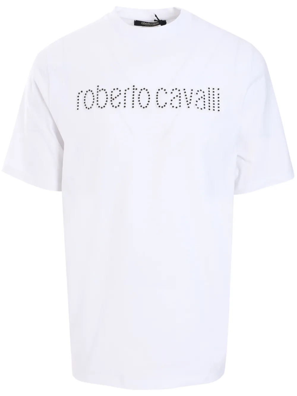 

Футболка с логотипом Roberto Cavalli, белый