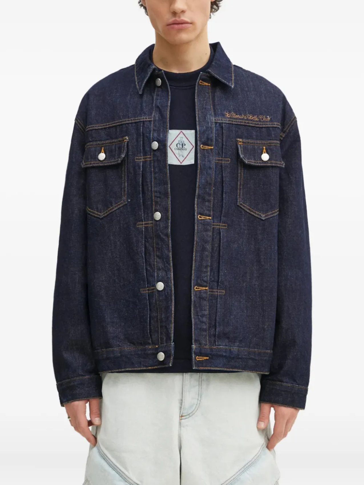 

Вышитая джинсовая куртка Billionaire Boys Club, синий