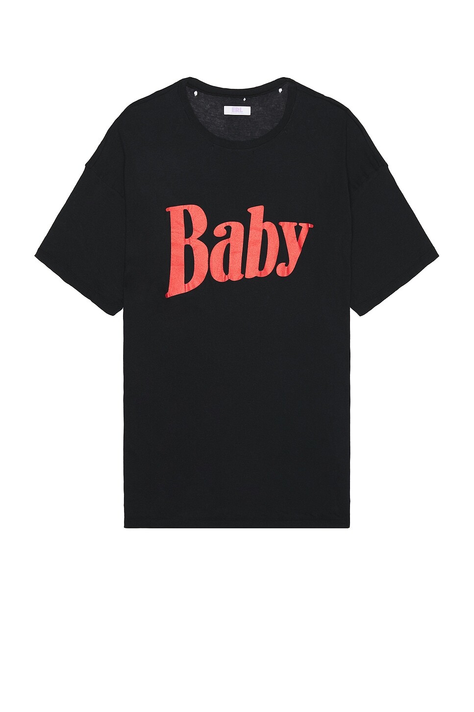 

Трикотажная футболка из светлого джерси с логотипом Erl, цвет Faded Black