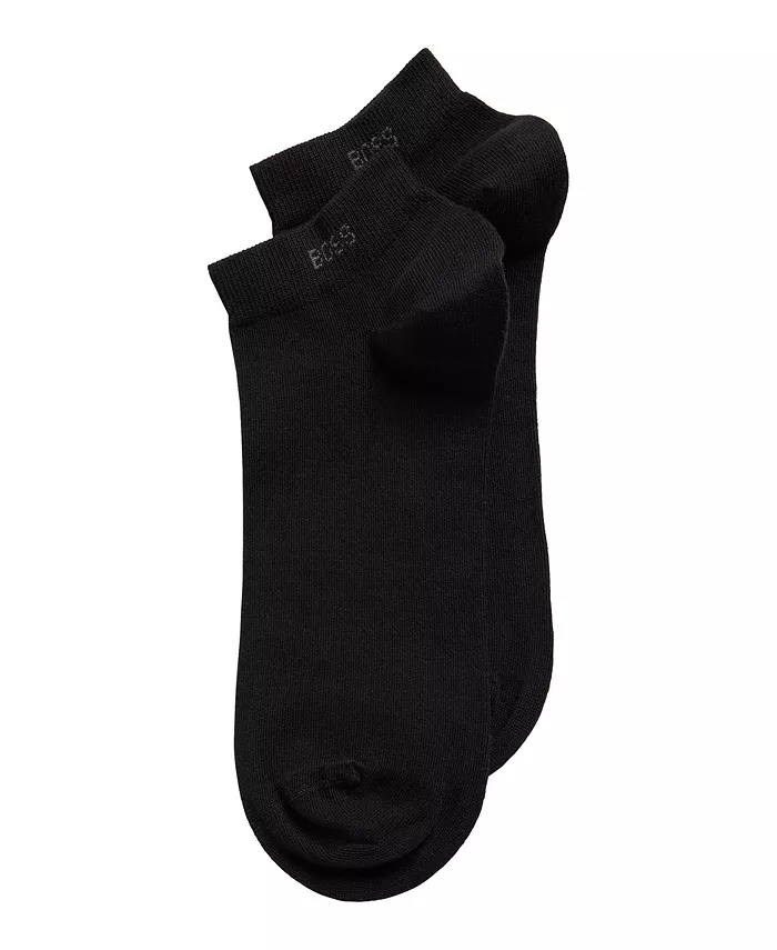 

BOSS Мужские носки до щиколотки, 2 пары Hugo Boss, черный