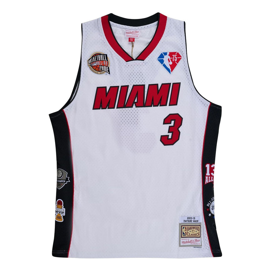 

Джерси Mitchell & Ness x NBA Miami Heat Hall Of Fame Swingman Jersey 'Dwyane Wade 3', белый