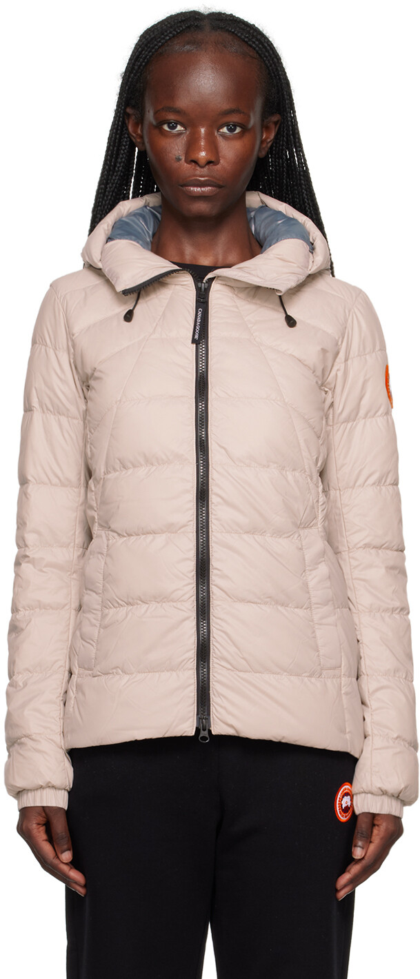

Розовый пуховик Canada Goose Abbott