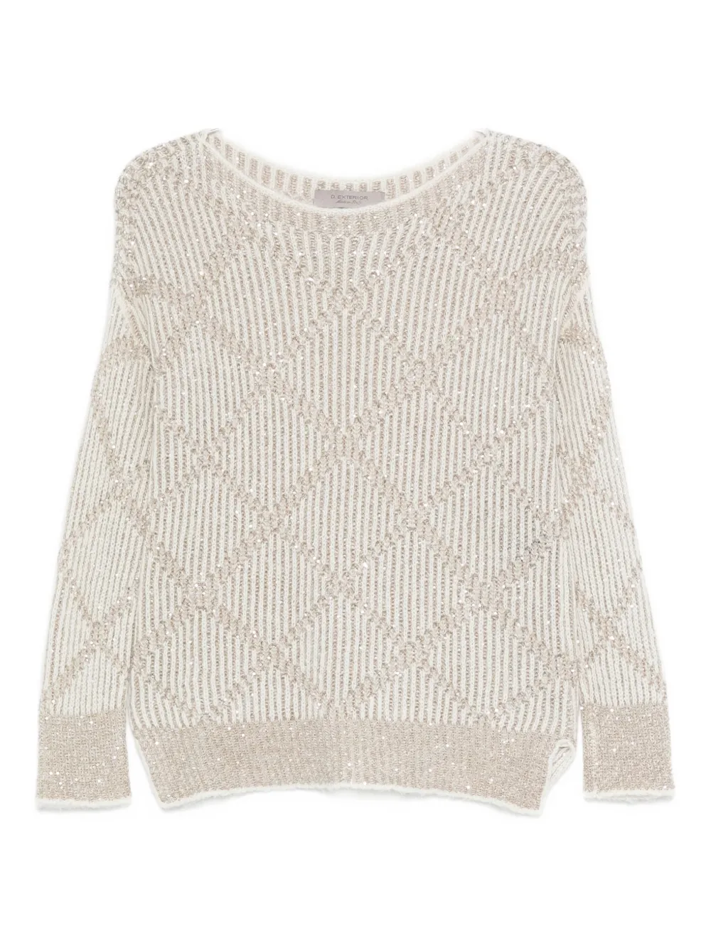 

Свитер с пайетками D.Exterior, нейтральный