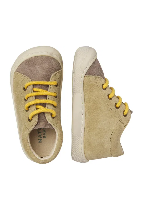 Детские босоножки Barefoot amur baby shoes Naturino, военно-зеленый-коричневый — фото 3