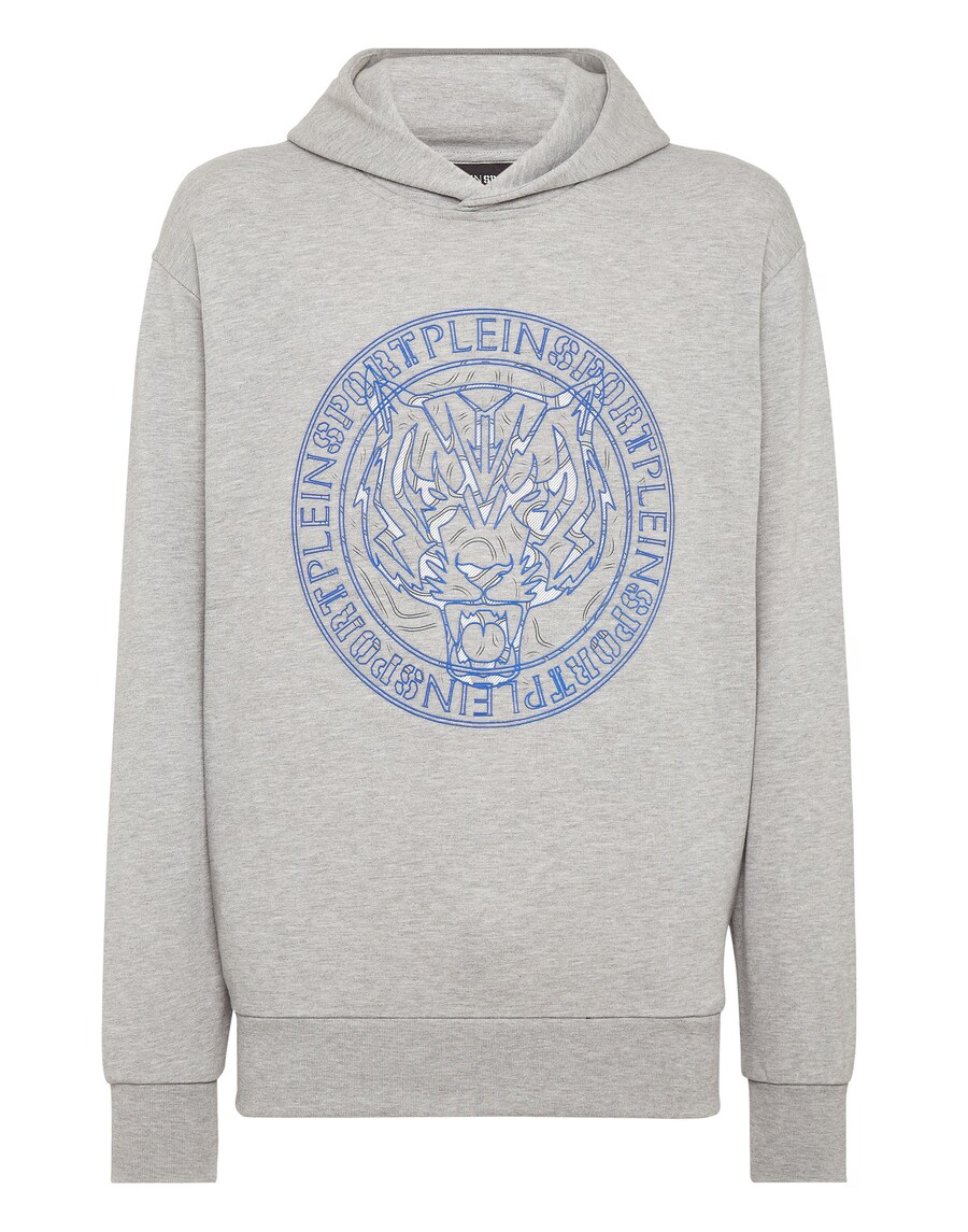 

Толстовка с капюшоном Plein Sport Sweatshirt Tiger, серый