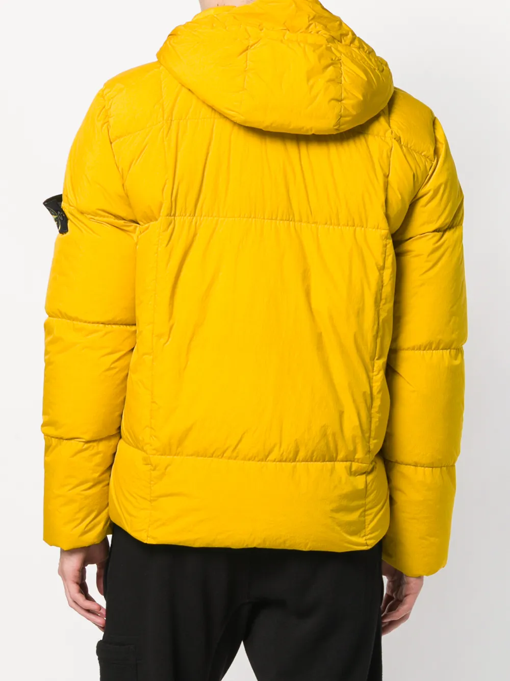 Пуховая куртка на молнии Stone Island, желтый — фото 4