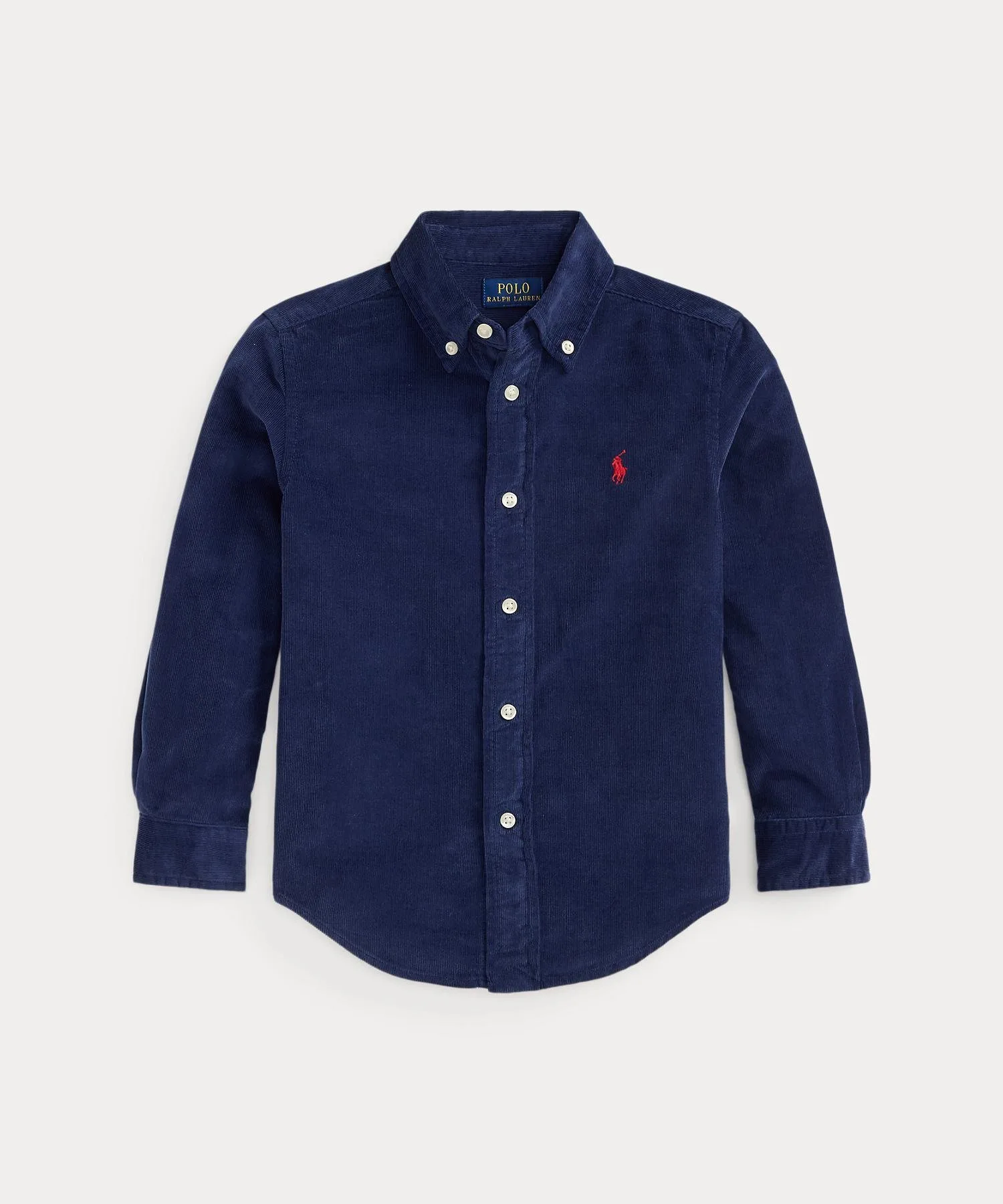 (Для мальчиков 2-7 лет) Рубашка из хлопкового вельвета Polo Ralph Lauren, 400 Blue